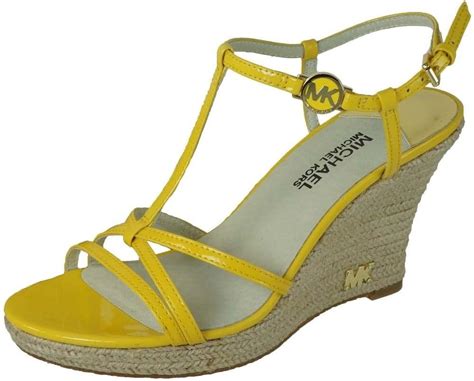 michael kors kami t strap platform wedges|Amazon.com .